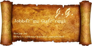 Jobbágy Gyöngyi névjegykártya