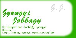 gyongyi jobbagy business card