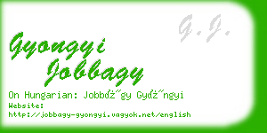 gyongyi jobbagy business card